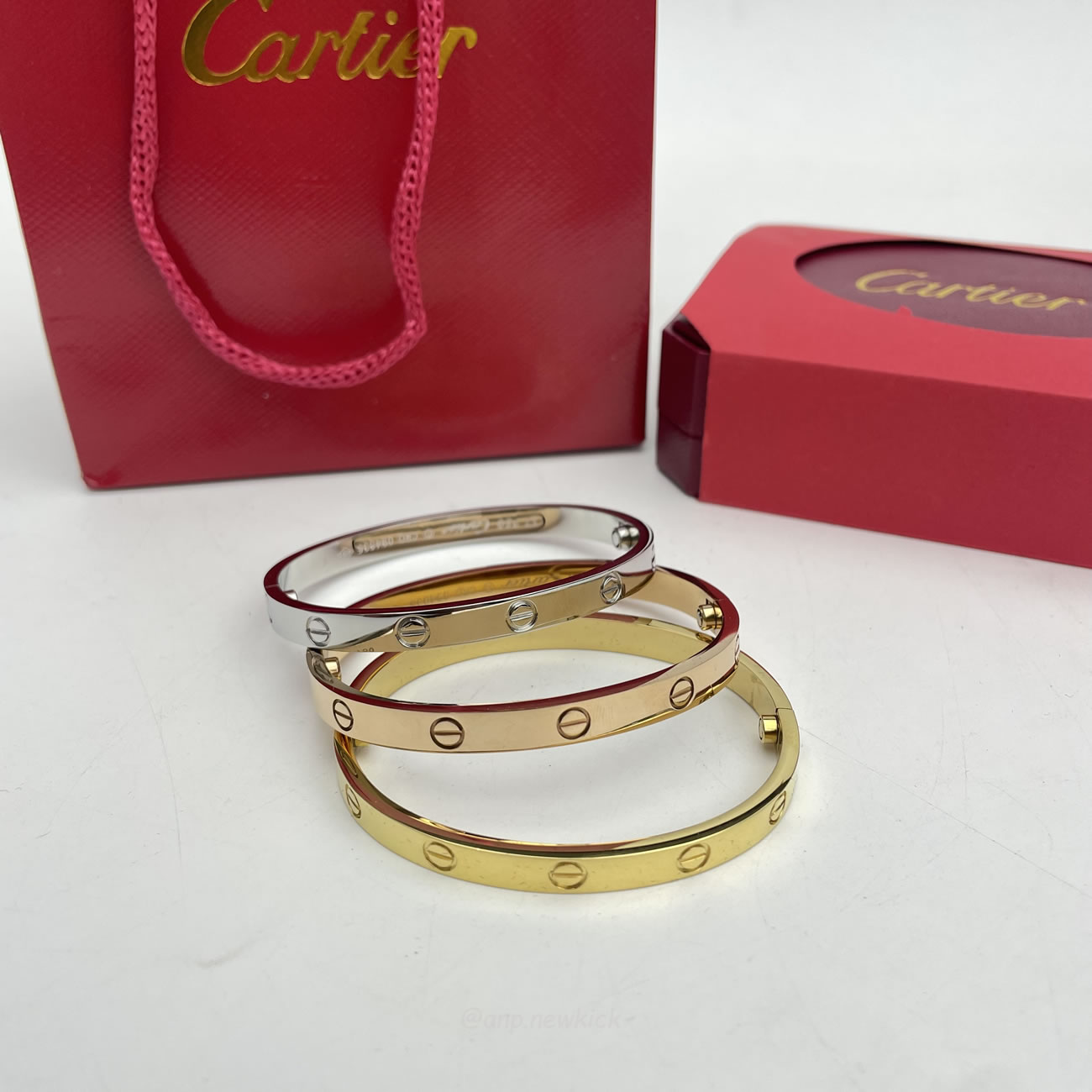 Cartier 18k Love Bracelets Gold Silver Rosegold (13) - newkick.org